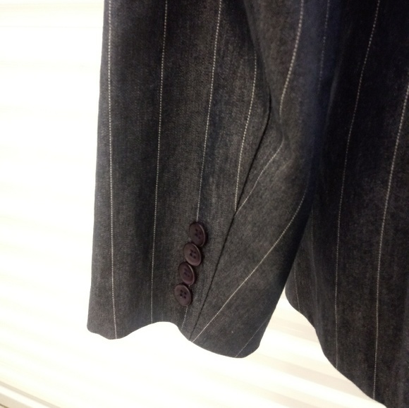 Navy Pinstripe Blazer - Picture 5 of 7